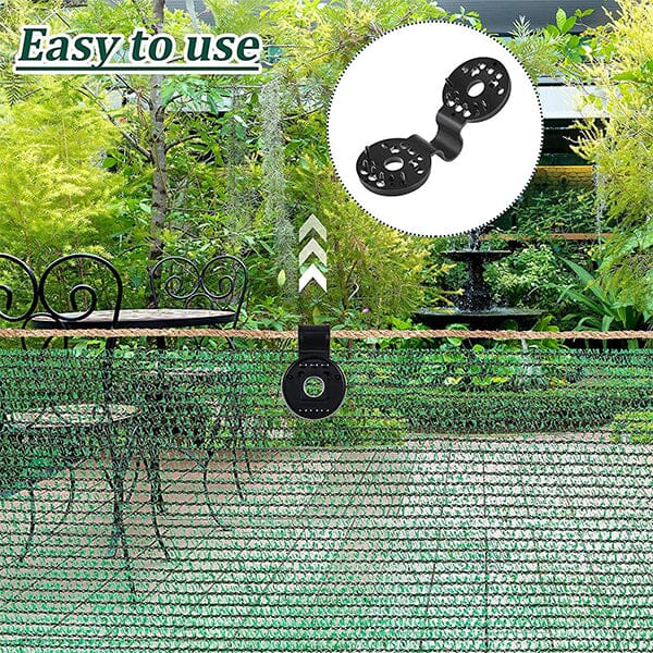 Shade Cloth Plastic Clips, Sunshade Netting Clips For Greenhouse Outdoor Garden | Bowlift