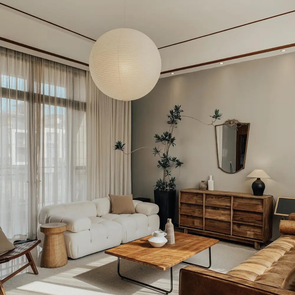 BowLift | Seiran Pendant - Minimalist Japandi Hanging Lamp