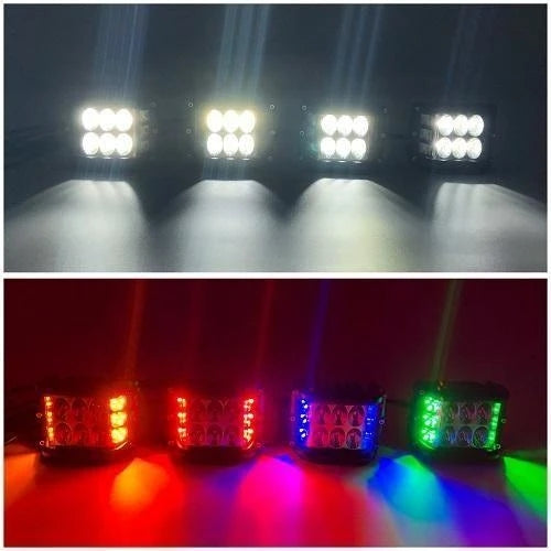 LED strobe spotlight with three sides for car | Bowlift