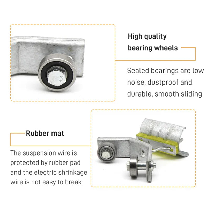 BowLift | Angle Iron Track Hanging Line Pulley