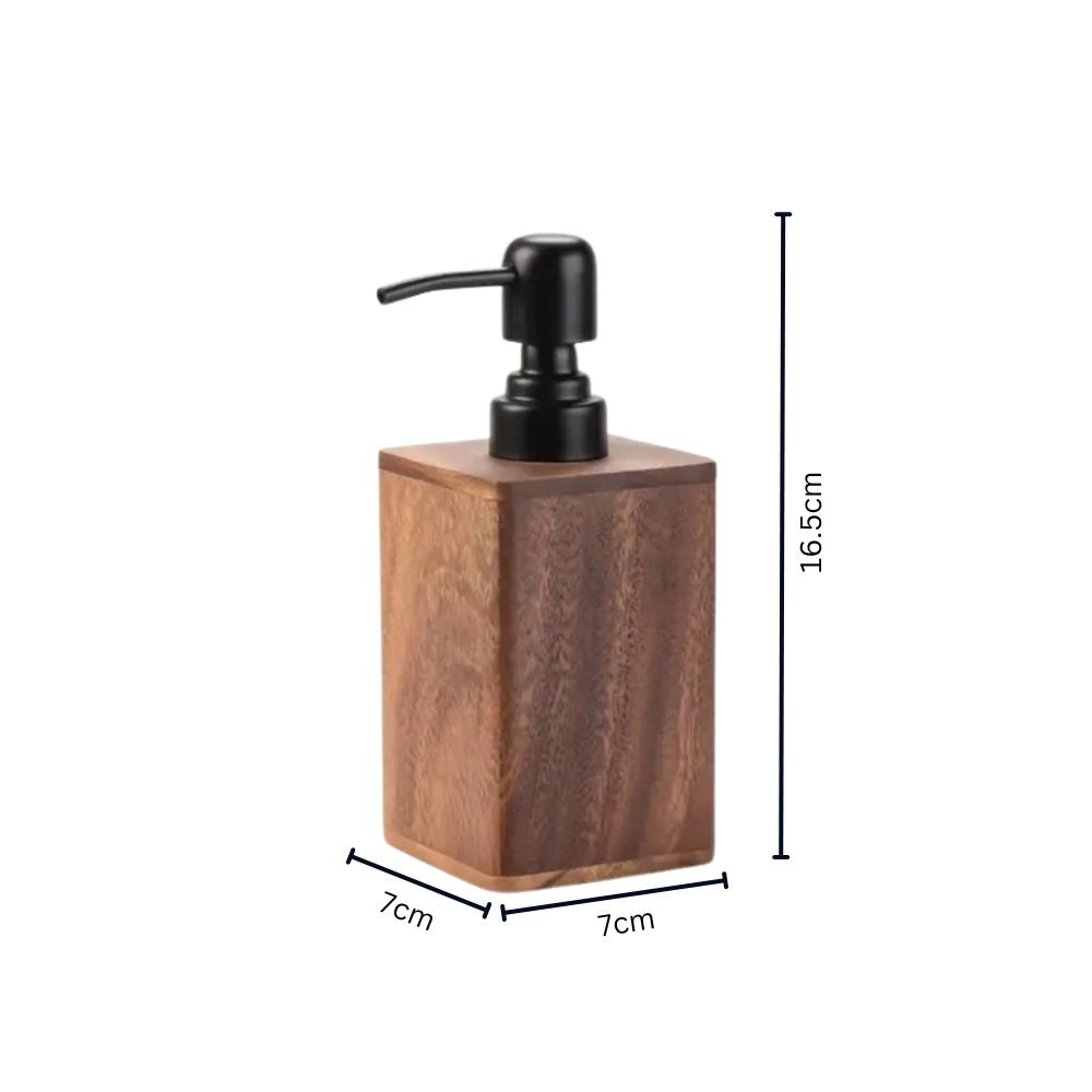 BowLift | Walnut Aura Lotion & Soap Dispenser
