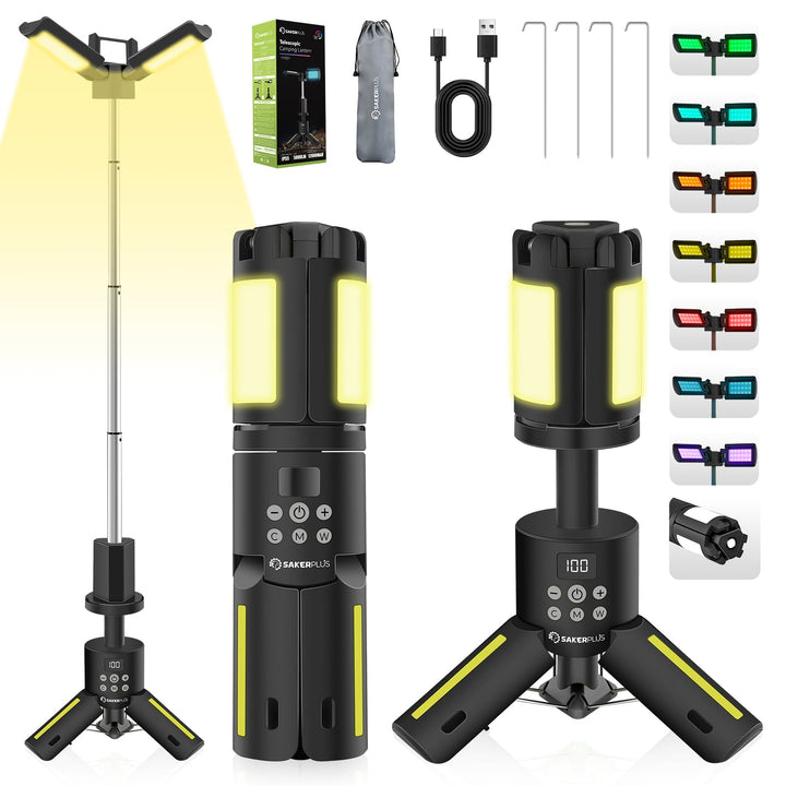 BowLift | SakerPlus Telescopic Camping Lights with Stand