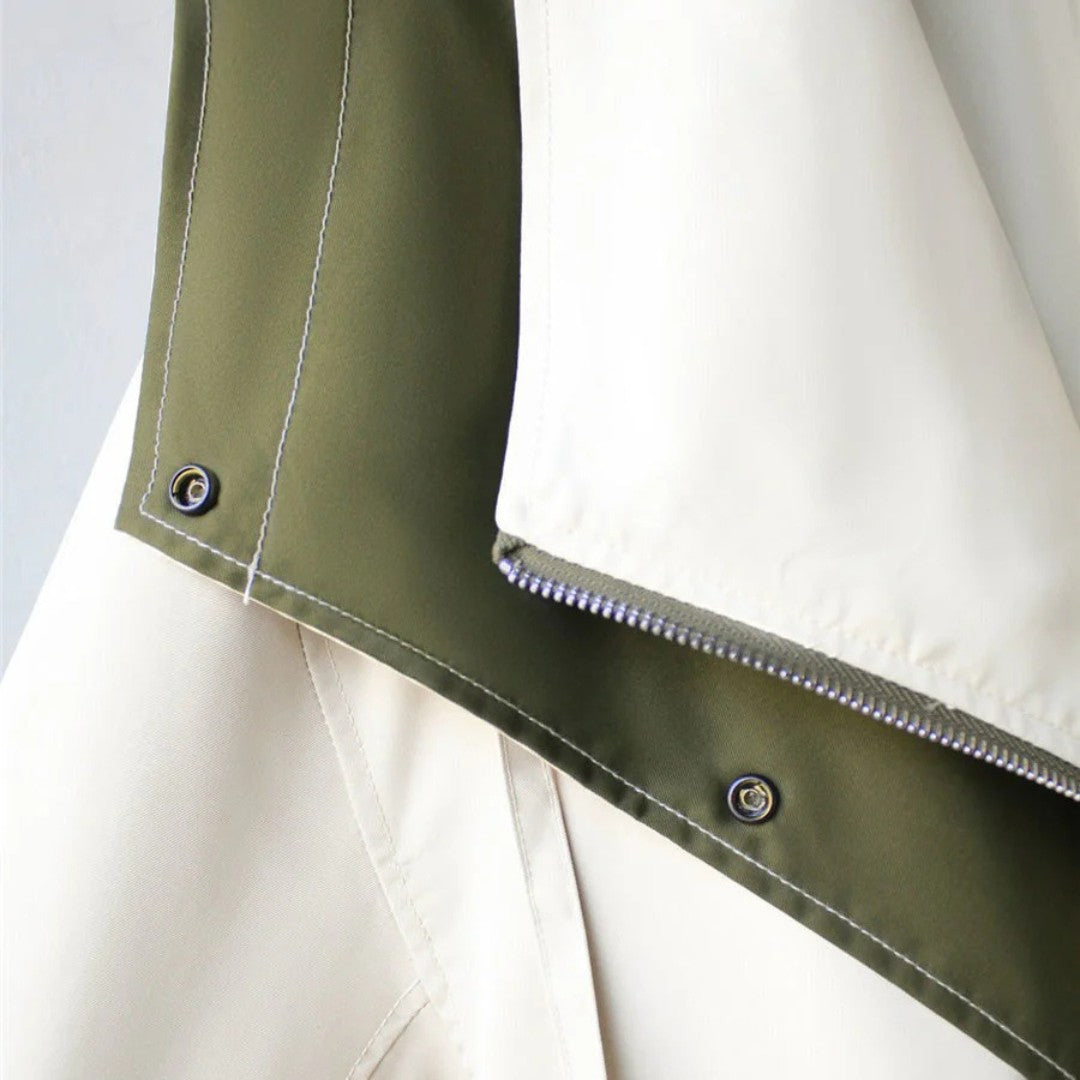 Lightweight Windbreaker Jacket with Double-Layer Design