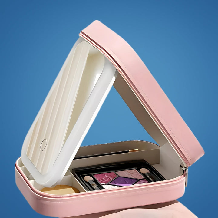 LED Light Mirror – Adjustable Angle – Organiser for Beauty Lovers – Bright Lighting for Flawless Look Bowlift