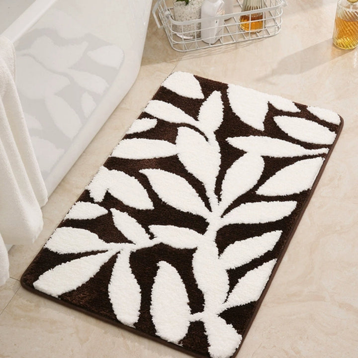 BowLift | Zyphire Leaf Pattern Bath Mat