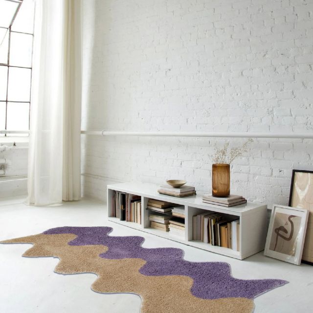 BowLift | Abstract Color Block Rug made of Cotton-Polyester