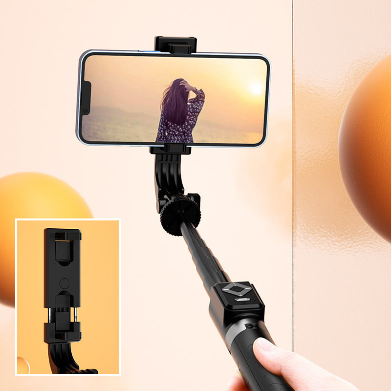 Selfie stick with LED additional light | Bowlift
