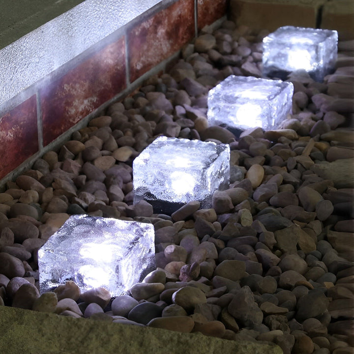 BowLift | Garden Solar Glass Brick Path Lights