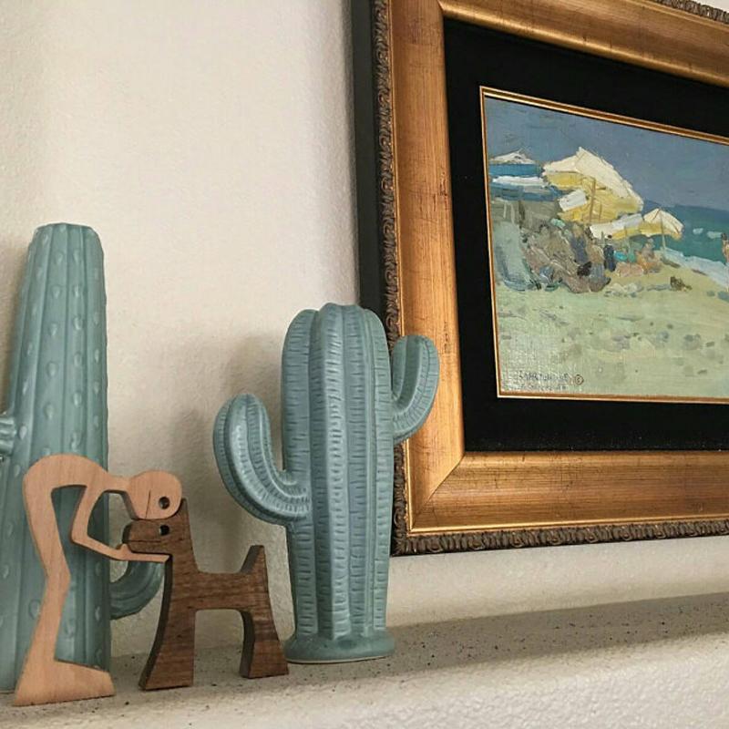 Pet Lover Gifts Wood Sculpture Family & Puppy Wooden Crafts Table Ornaments | Bowlift