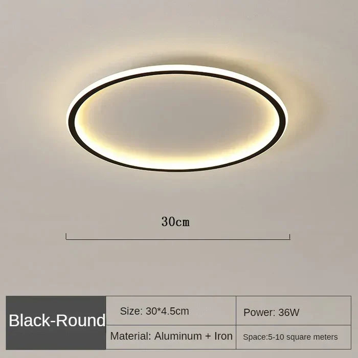 Scandinavian Round Ceiling Lamp - AuroraSphere | Bowlift