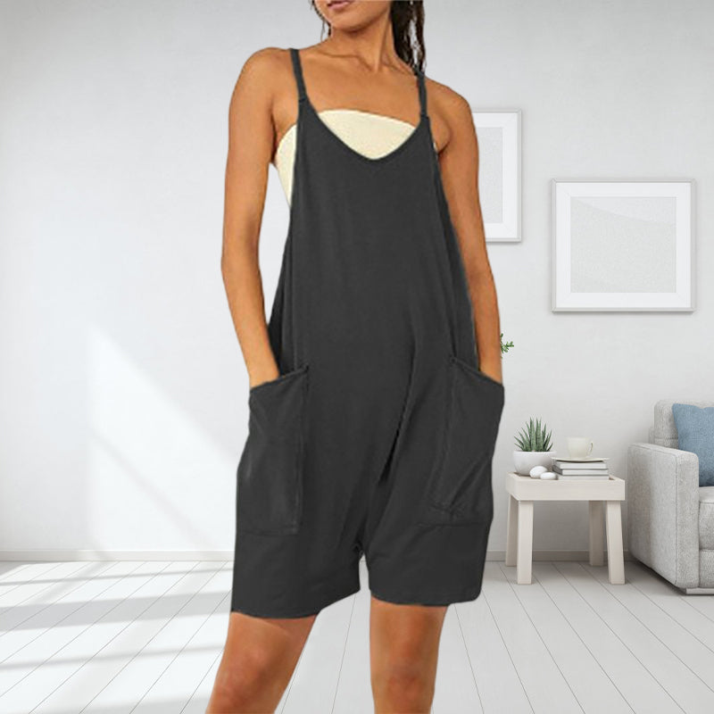 Sleeveless dress with pockets | Bowlift