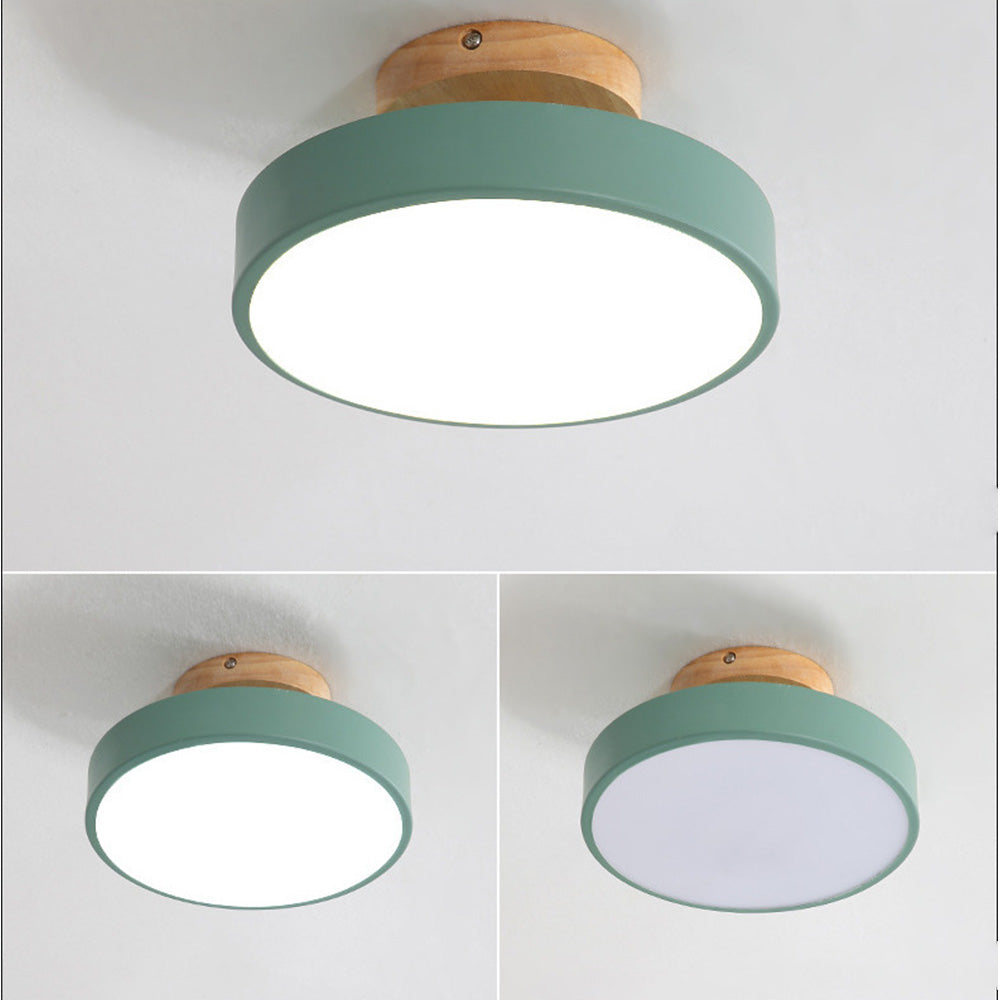 BowLift | LED Ceiling Light Wooden Flush Mount Fixture