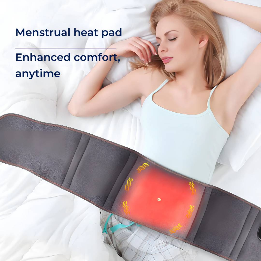 ThermaRelief Heated Belt for Back Pain | Red Light Therapy - Adjustable Belt - Relieves Back Pain - Relieves Muscle Tension - Improves Circulation Bowlift
