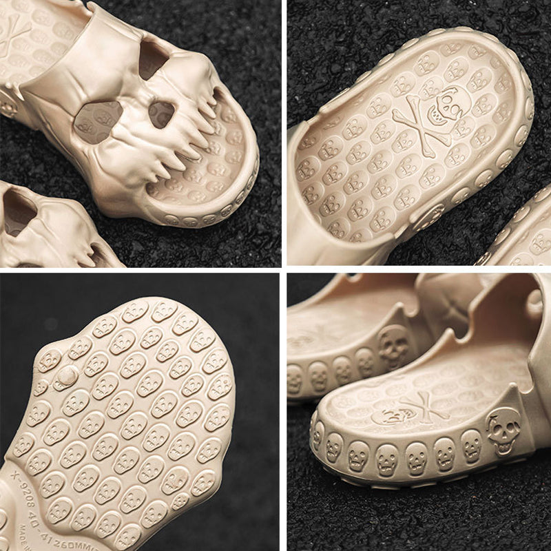 BowLift | Skull Design Single Band Slippers
