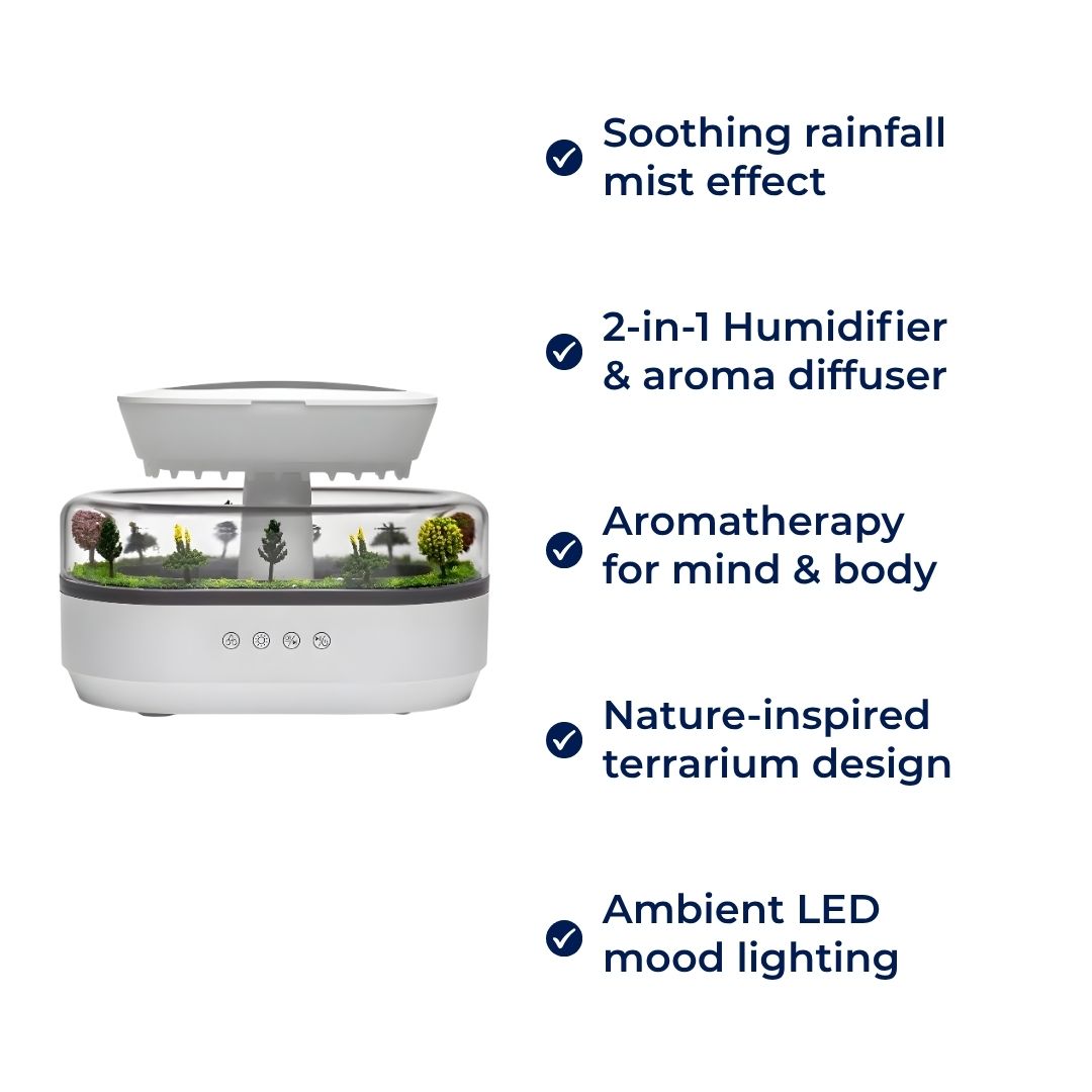 Dry-Air Relief – Quiet LED Night Light – Soothe Skin & Breathing – Calm Relaxing Sleep for Home & Bedroom Bowlift