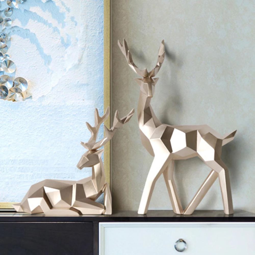 BowLift | Geometric Deer Statue