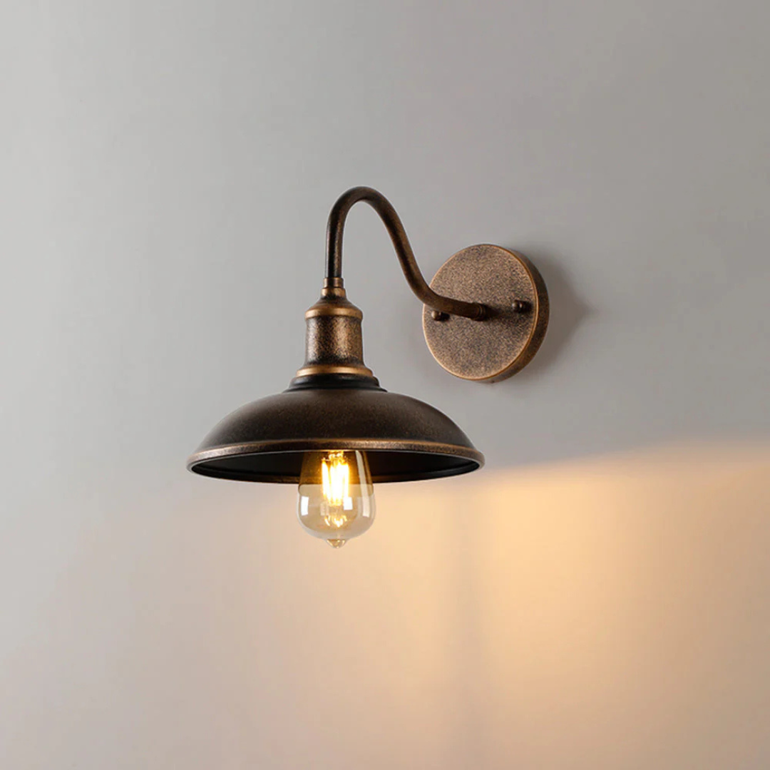 BowLift | Antique Brass IP65 Waterproof Outdoor Wall Lamp
