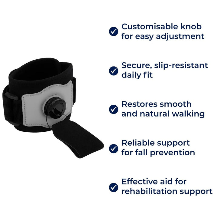 Adjustable AFO Support – Breathable & Lightweight – Prevents Trips – Improves Balance & Walking Confidence Bowlift