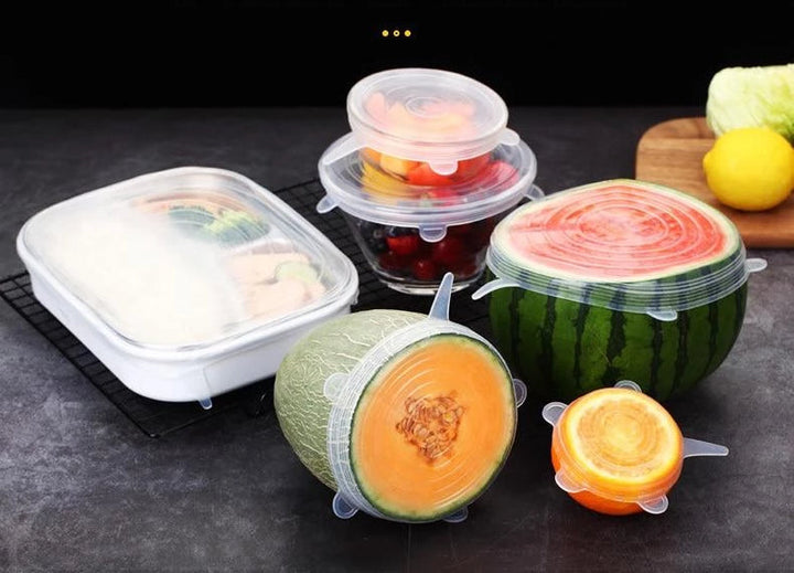 EcoLid - 6 Silicone Reusable Stretch Covers | Bowlift