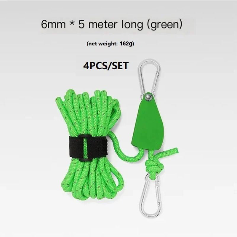 BowLift | Portable Adjustable Fix Tent High Strength Fast Release Pulley Camping Rope