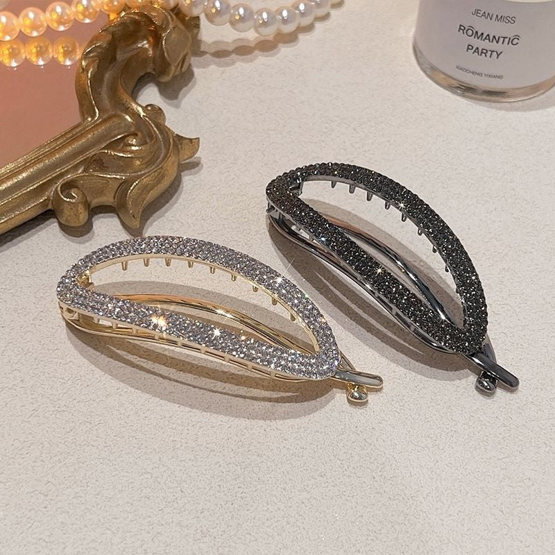 BowLift | Sparkling Curved Minimalist Hair Buckle