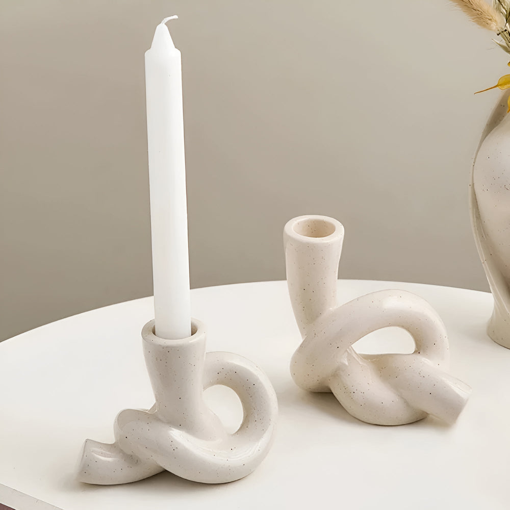 BowLift | Knot Ceramic Candle Holder