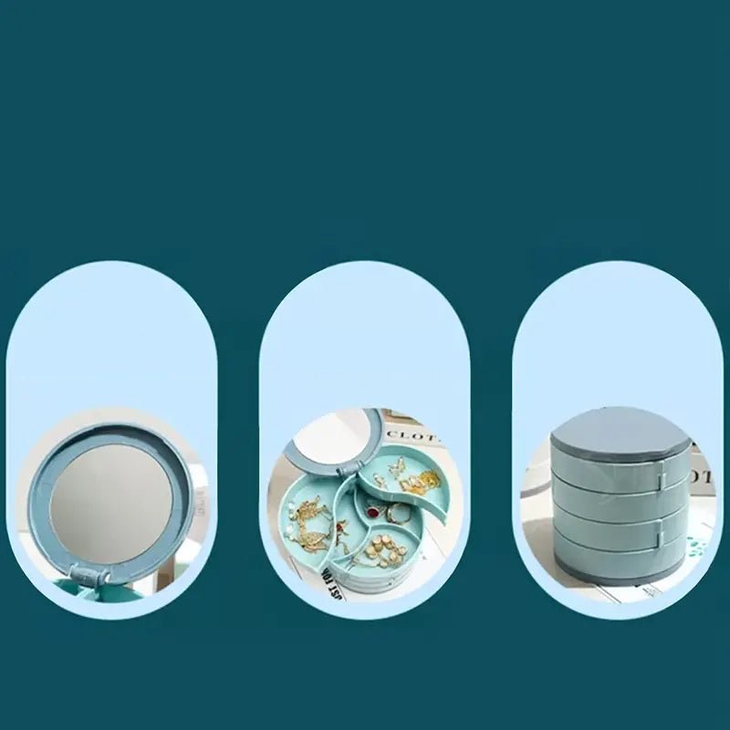 BowLift | Jewelry Box - 360° Rotating Storage Box for Jewelry, Maximum Protection and Organization
