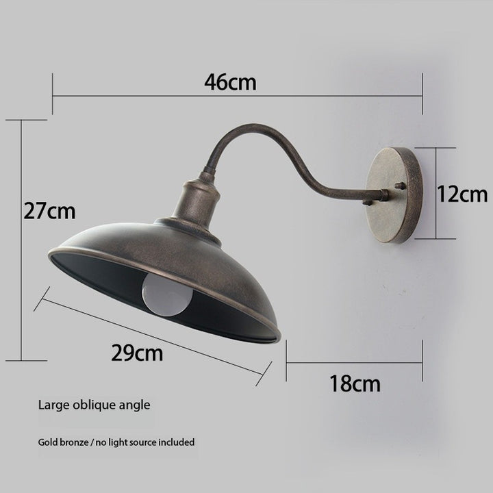 American Style Outdoor Waterproof Wall Sconce (Multiple Finishes, Sloped & Standard Styles)
