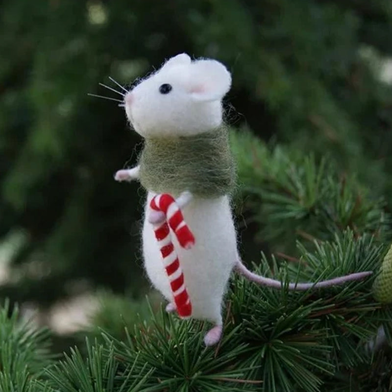 BowLift | Cute Felt Mouse Ornament