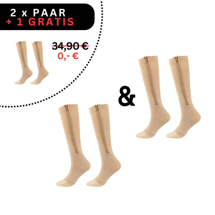 BowLift | Comfortable compression stockings with zipper