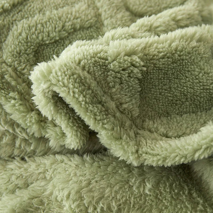 BowLift | Reversible Thick Lambswool Blanket - CozyLuxe