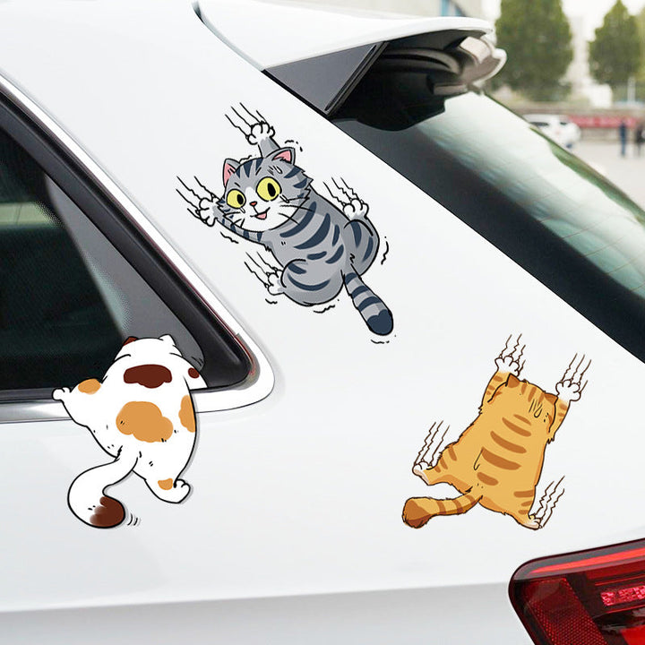 BowLift | Cute Cat Cartoon Car Sticker