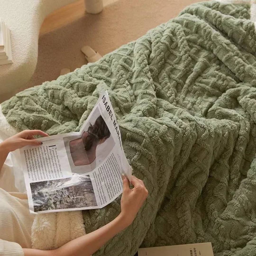 BowLift | Thick Warm Fleece Blanket Soft Stylish for Bedroom and Sofa
