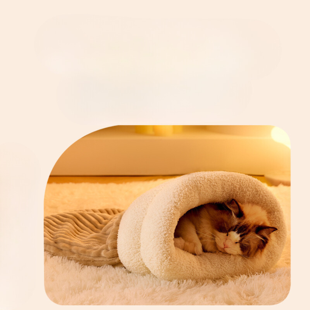Cozy Cat Bed Sleeping Bag Bowlift
