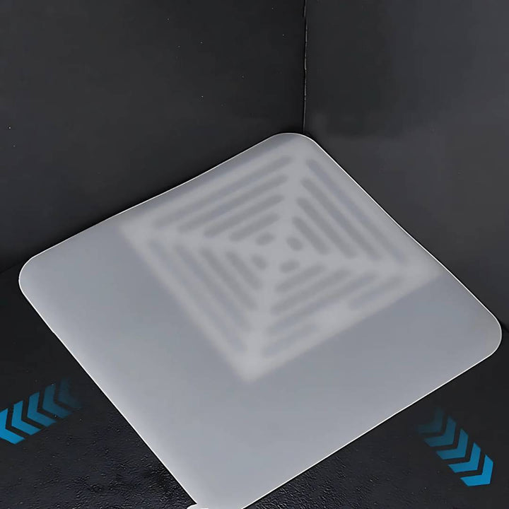 EcoFlow Shower Drain Silicone Cover | Anti Odour Mat - Catches Hair and Debris - Prevents Clogs in the Shower Bowlift