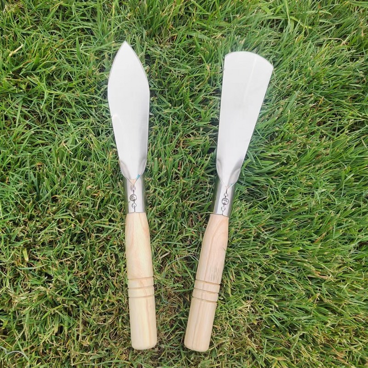 BowLift | Stainless Steel Weeding Tool and Trowel – Garden Tools with Wooden Handles