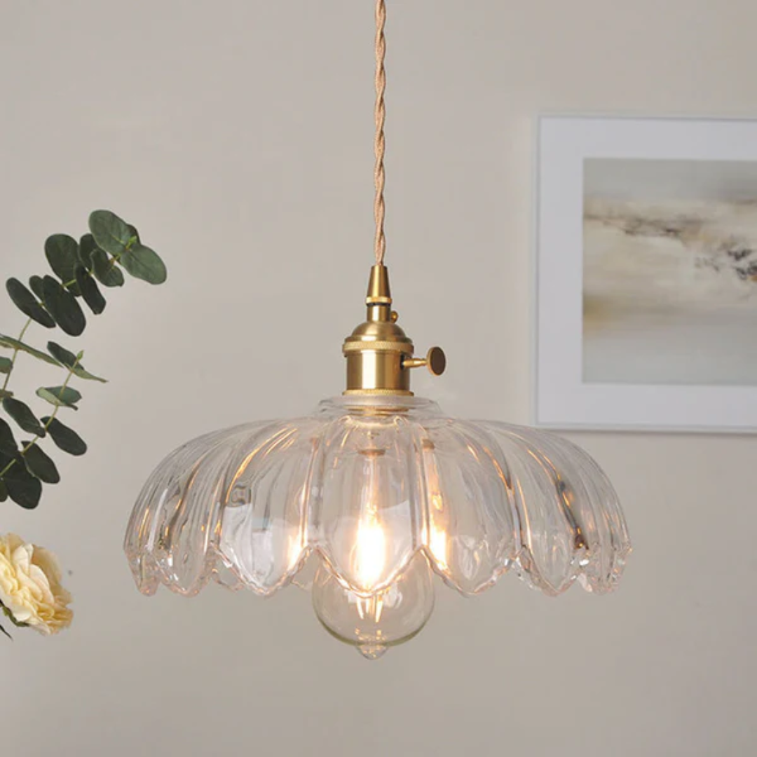 BowLift | Vintage Glass Hanging Lamp