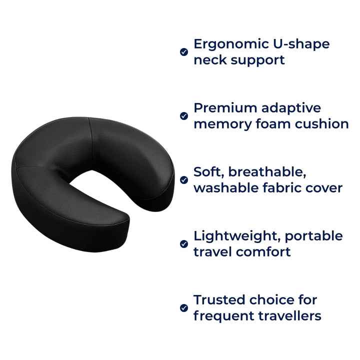 Neck Pain Relief – Ergonomic U-Shape Support – Lightweight Comfort for Flights & Long Journeys Bowlift