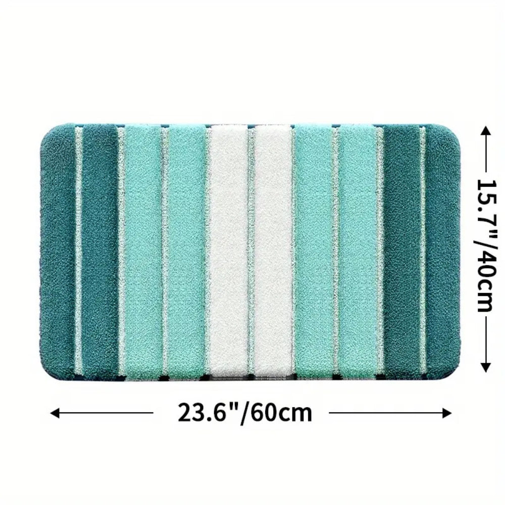 BowLift | Lumiere Striped Absorbent Bath Mat