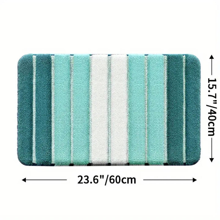BowLift | Lumiere Striped Absorbent Bath Mat