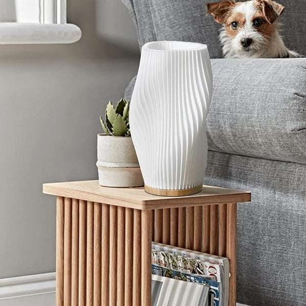 BowLift | Wavecrest Table Lamp – Soft Glow Designer Lamp with Dimmable Warm & Natural White Light