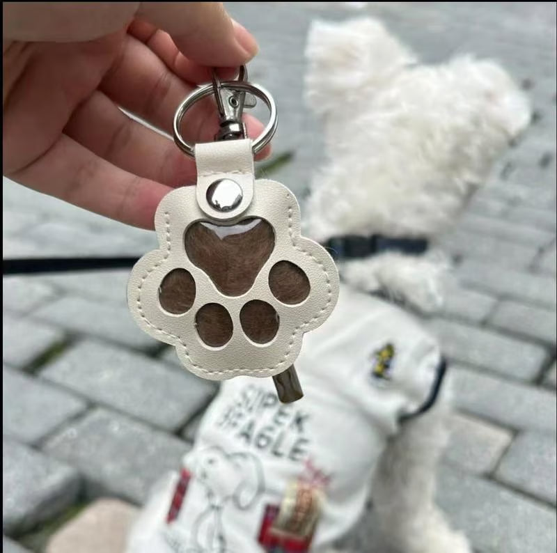 PawMemorie Keychain – Memorial Pendant with Paw Print and Inner Compartment | Bowlift