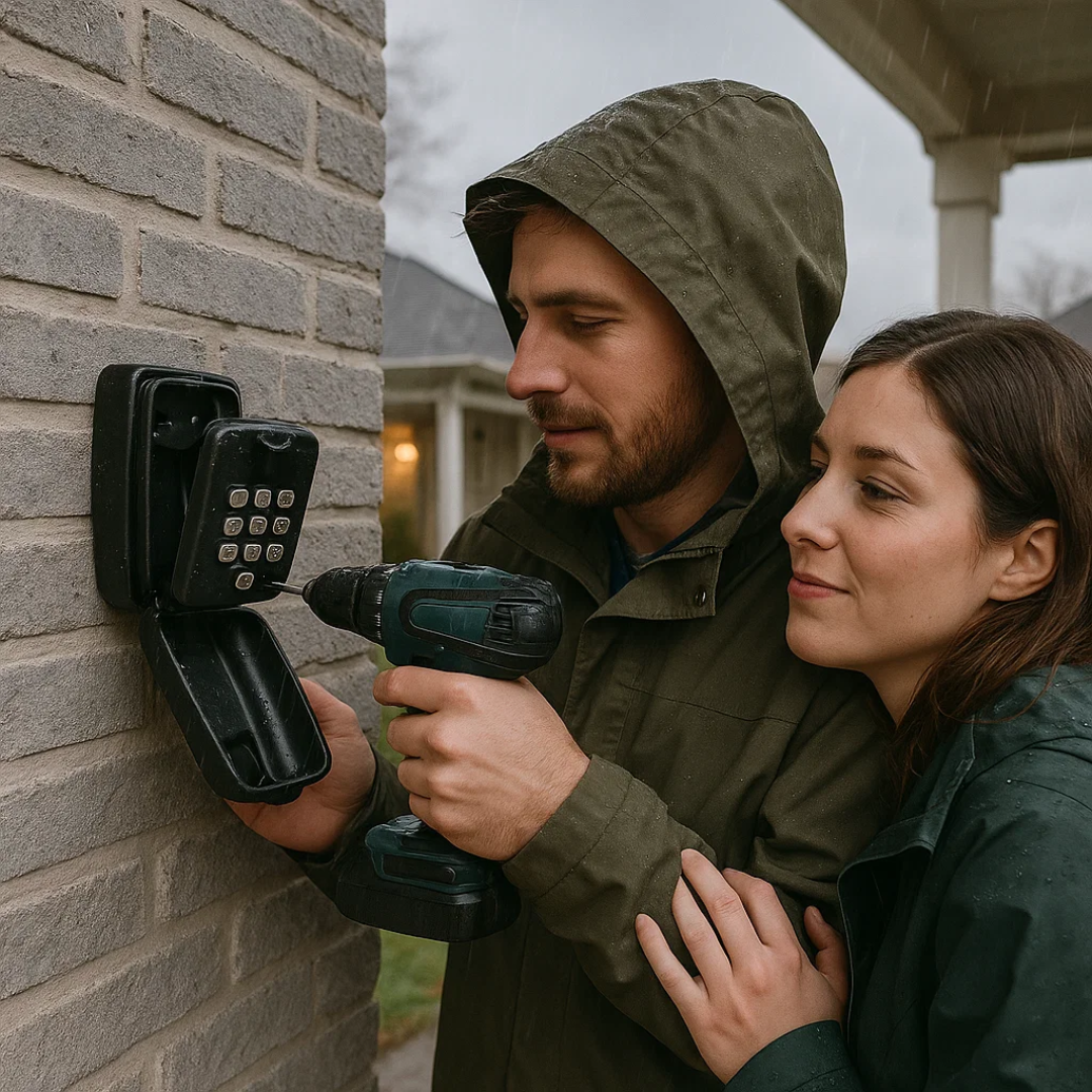 KeyGuard Outdoor Safe – Weatherproof Wall-Mounted Key Box | Bowlift