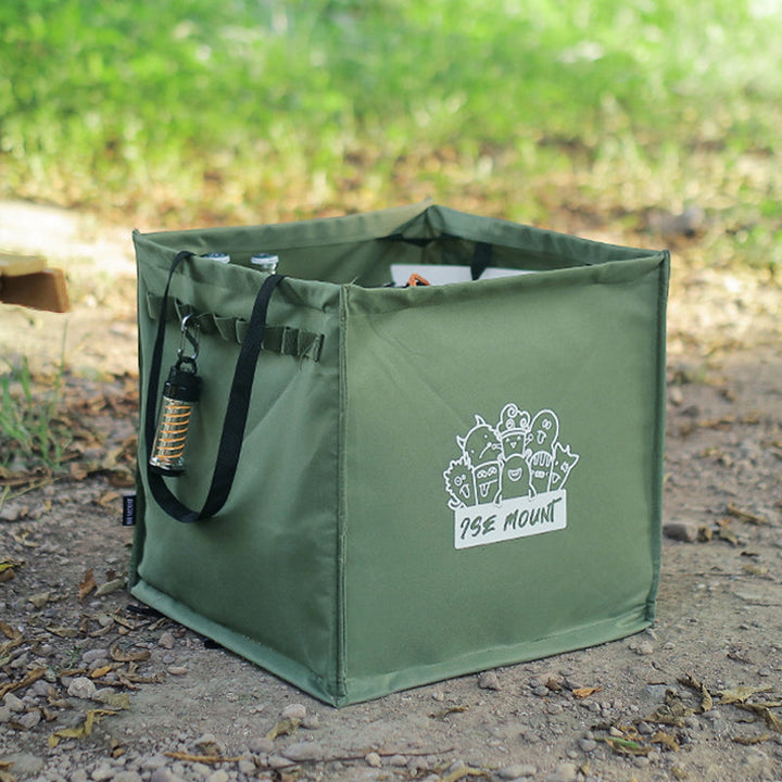Foldable multifunctional trash can for outdoor use | Bowlift
