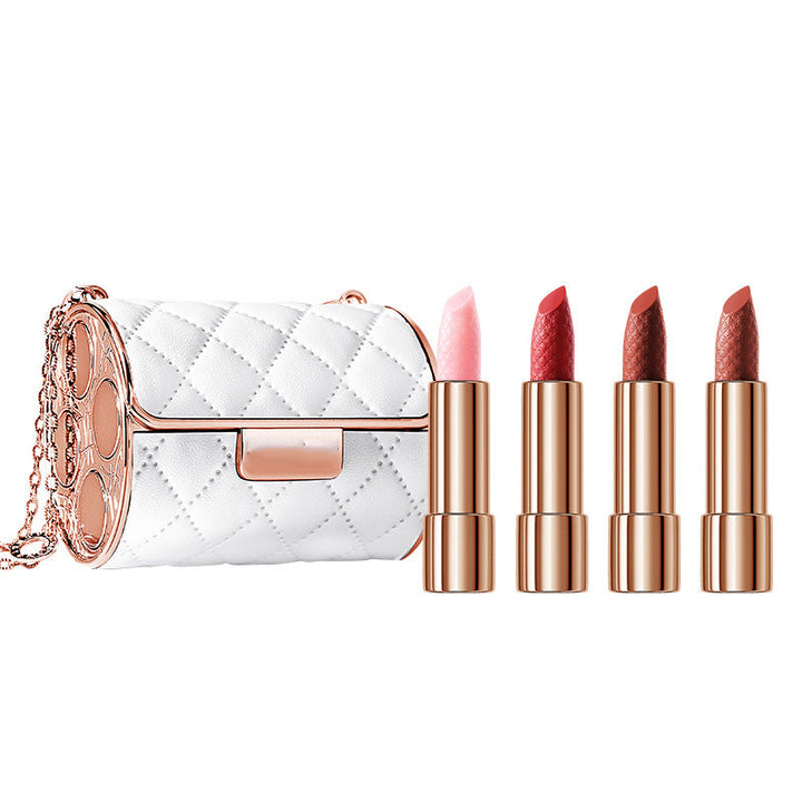 Lipstick Set Velvet Matte with Glamour Chain Handbag | Bowlift