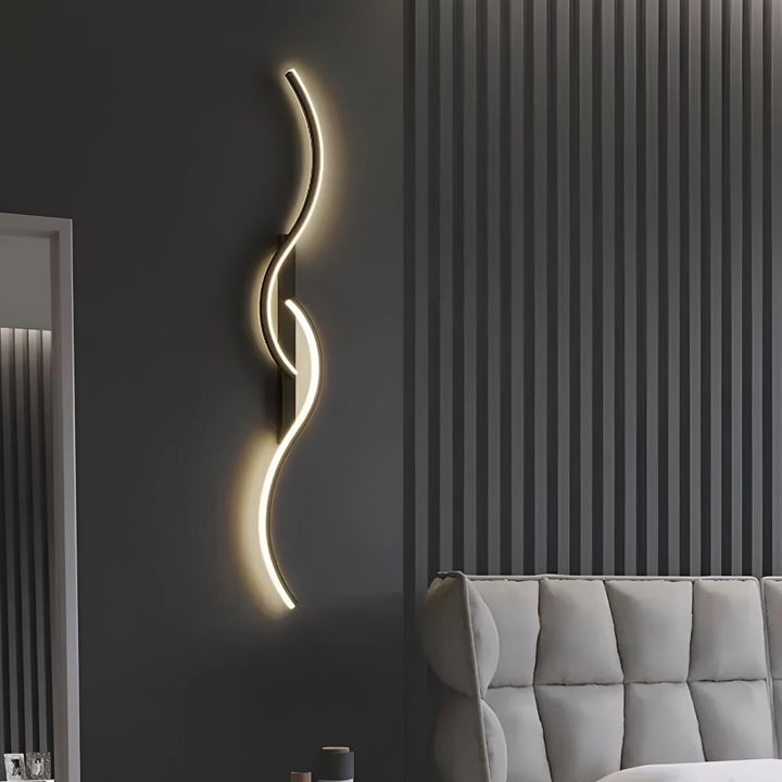 Modern Curved Wall Light for Indoor Ambient Illumination