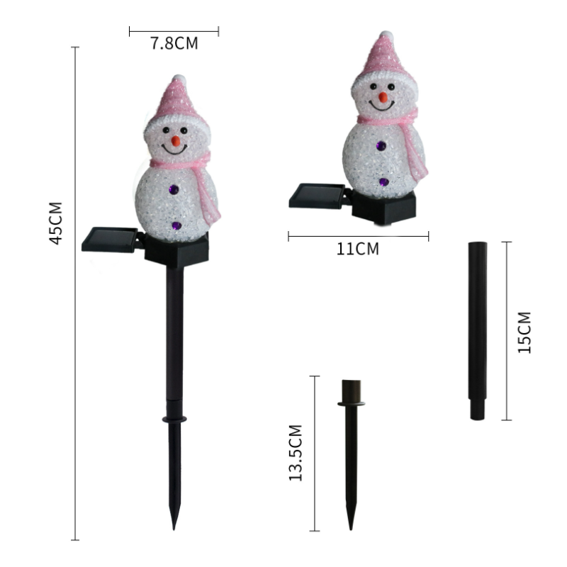 Solar light snowman | Bowlift