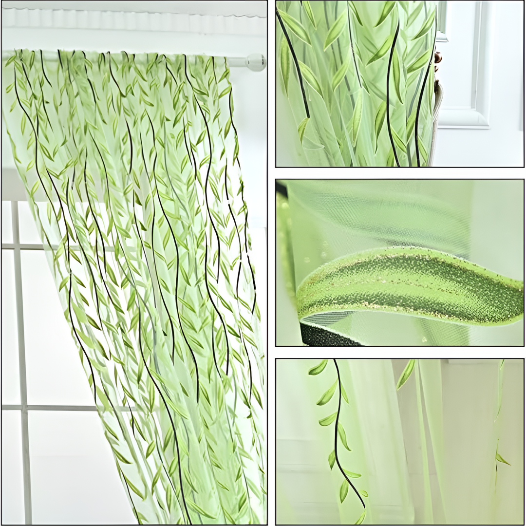BowLift | Willow Leaf Strip Window Curtains