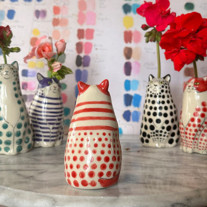 BowLift | Polka Dot Cat Vase
