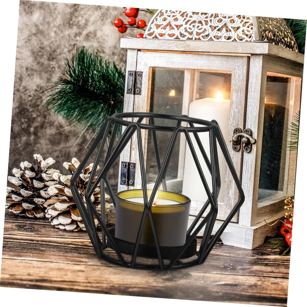 BowLift | Wireframe Sleek Iron Candle Holder